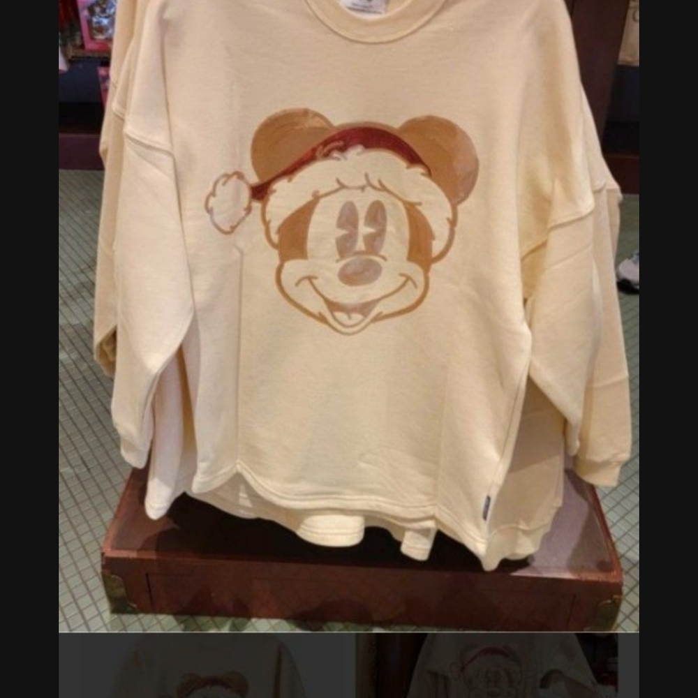 Disney Cream Jersey with Festive Mickey Design